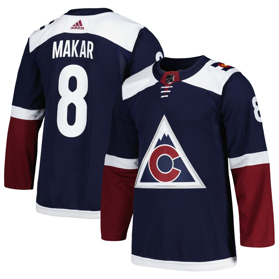 Men's Colorado Avalanche Cale Makar adidas Navy Alternate Primegreen Authentic Pro Player Jersey