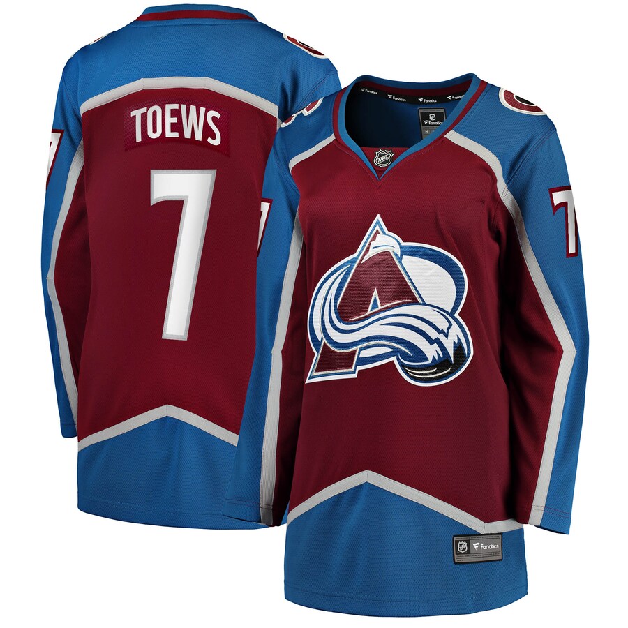 Women's Colorado Avalanche Devon Toews Fanatics Branded Burgundy Home Breakaway Player Jersey