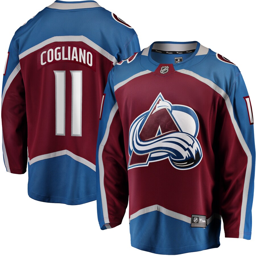 Men's Colorado Avalanche Andrew Cogliano Fanatics Branded Burgundy Home Breakaway Jersey