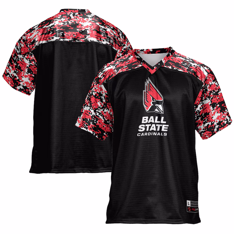 Men's GameDay Greats Black Ball State Cardinals Football Jersey