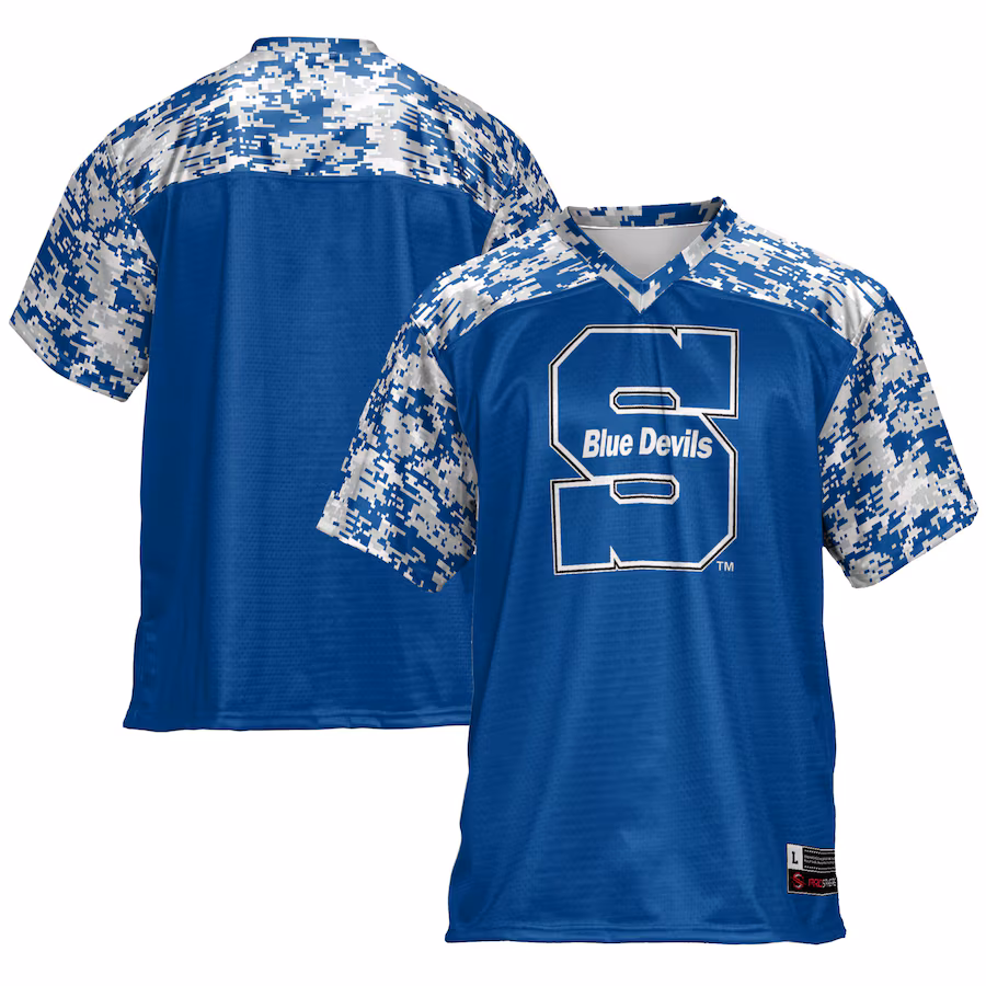 Men's GameDay Greats Blue Wisconsin Stout Blue Devils Football Jersey