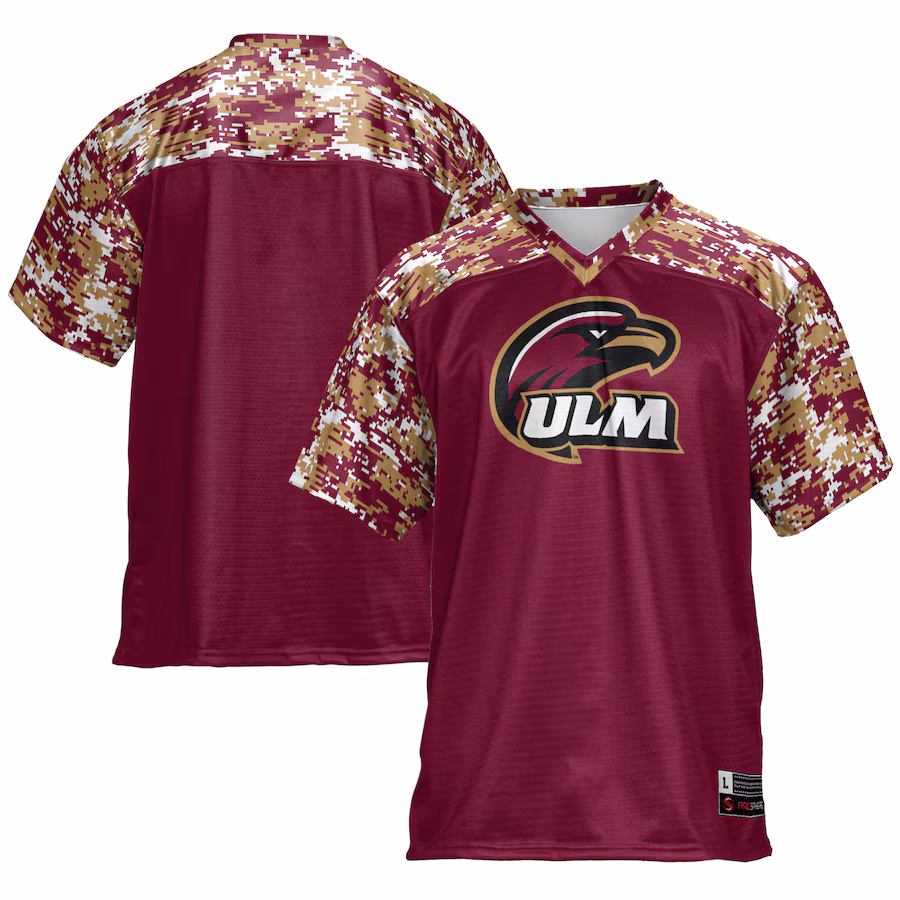 Men's GameDay Greats Maroon ULM Warhawks Football Jersey