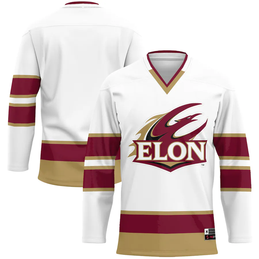 Men's GameDay Greats White Elon Phoenix Hockey Jersey
