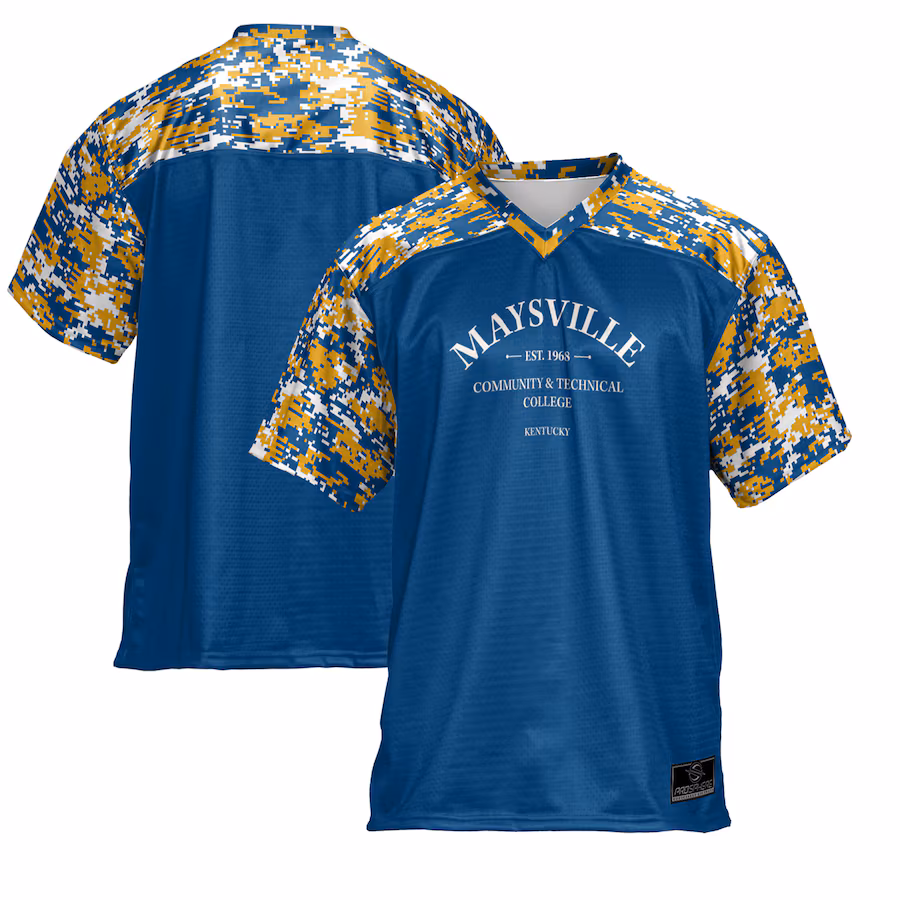 Men's ProSphere  Blue Maysville Community and Technical College Football Jersey
