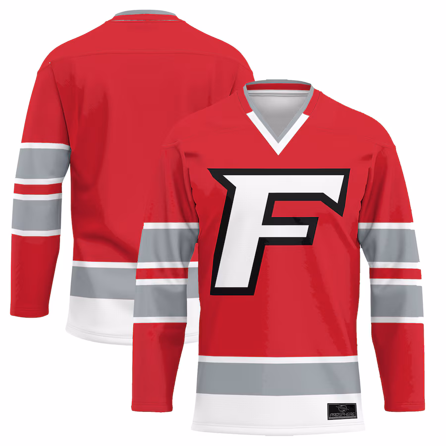 Men's ProSphere  Red Fairfield Stags Hockey Jersey