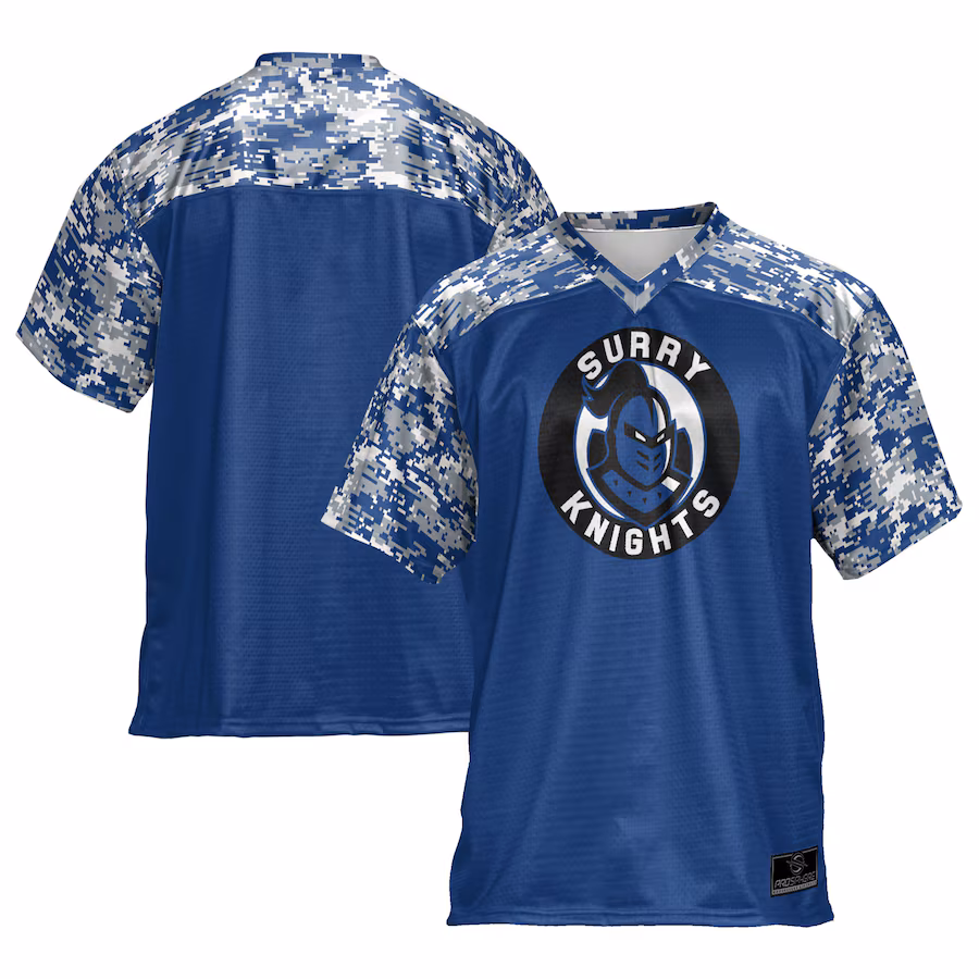 Men's ProSphere Blue Surry Community College Football Jersey