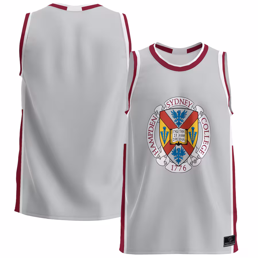 Men's ProSphere Gray Hampden-Sydney College Tigers  Basketball Jersey