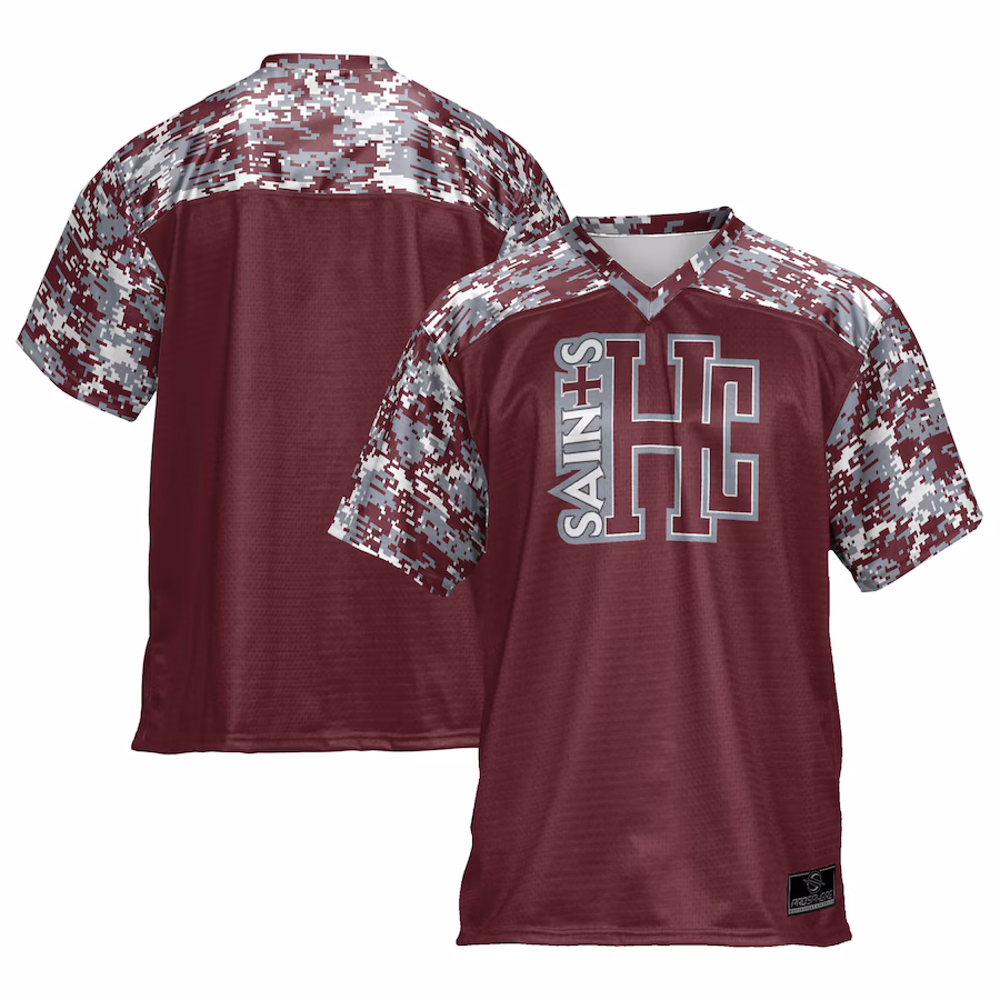 Men's ProSphere Maroon Holy Cross Saints Football Jersey