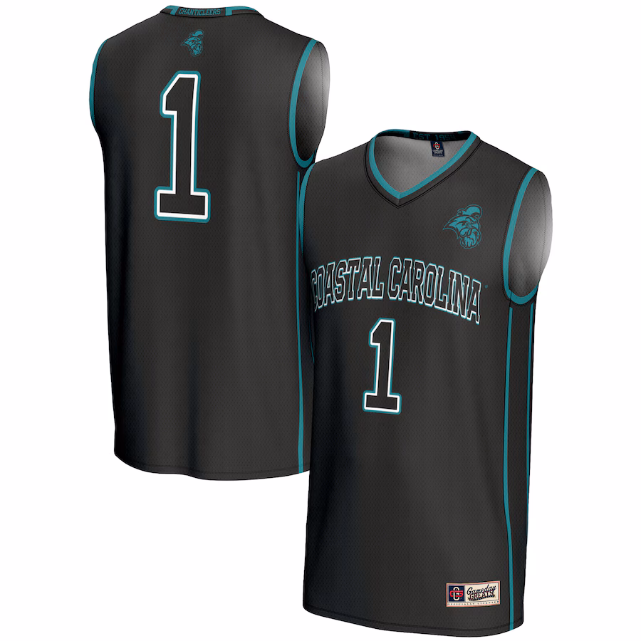 Unisex GameDay Greats #1 Black Coastal Carolina Chanticleers Lightweight Basketball Jersey