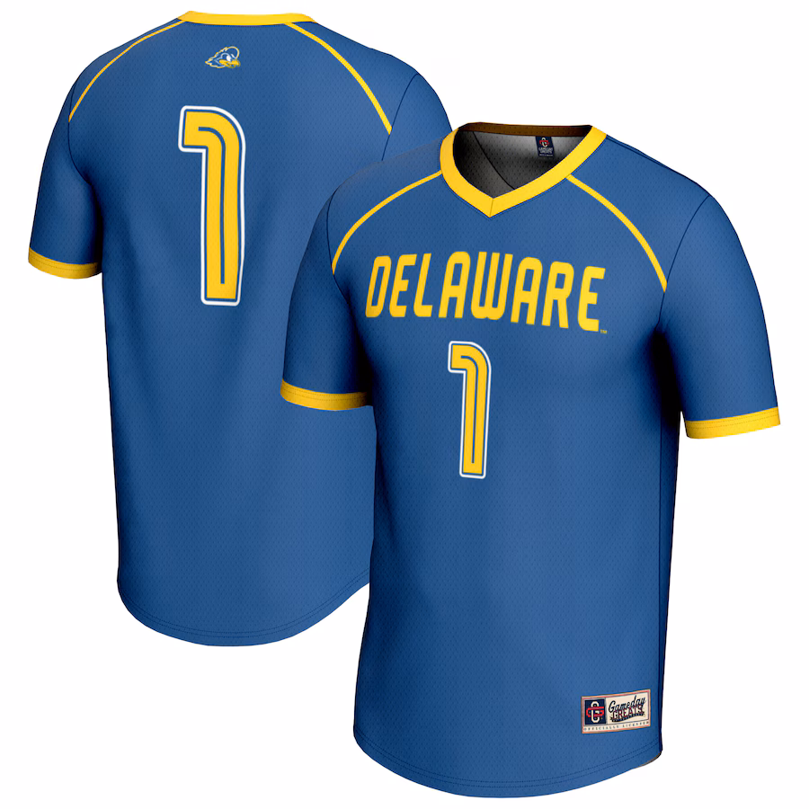 Unisex GameDay Greats #1 Blue Delaware Fightin' Blue Hens Lightweight Women's Lacrosse Fashion Jersey