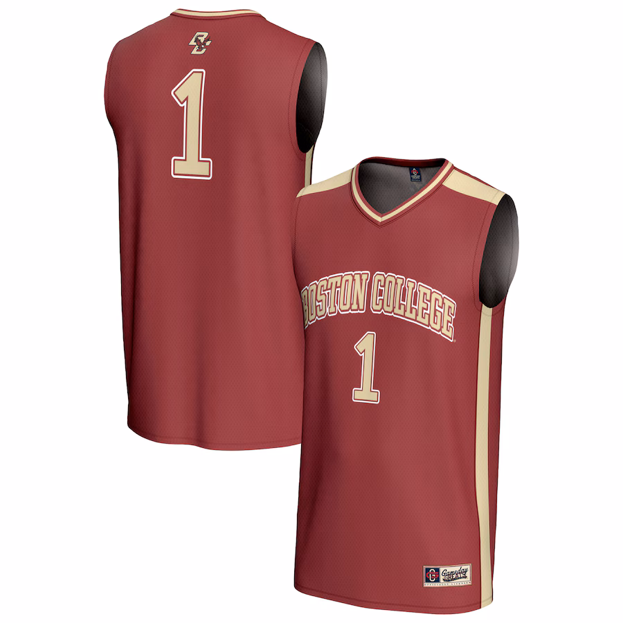 Unisex GameDay Greats #1 Maroon Boston College Eagles Lightweight Basketball Fashion Jersey