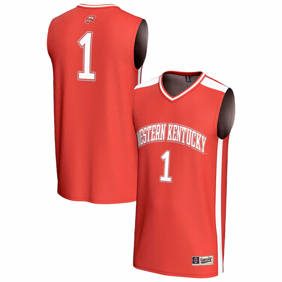 Unisex GameDay Greats #1 Red Western Kentucky Hilltoppers Lightweight Collegiate Basketball Fashion Jersey