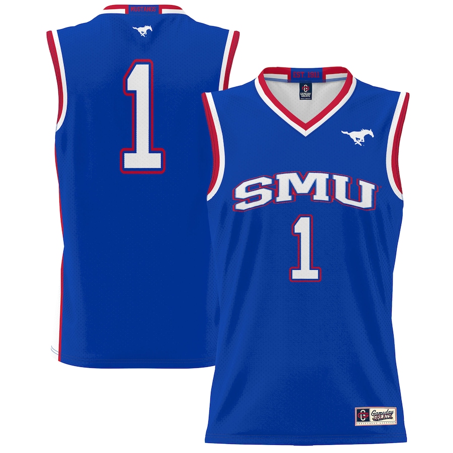 Unisex GameDay Greats #1 Royal SMU Mustangs Lightweight Basketball Jersey