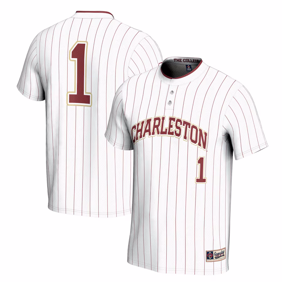 Unisex GameDay Greats #1 White Charleston Cougars Lightweight Softball Jersey