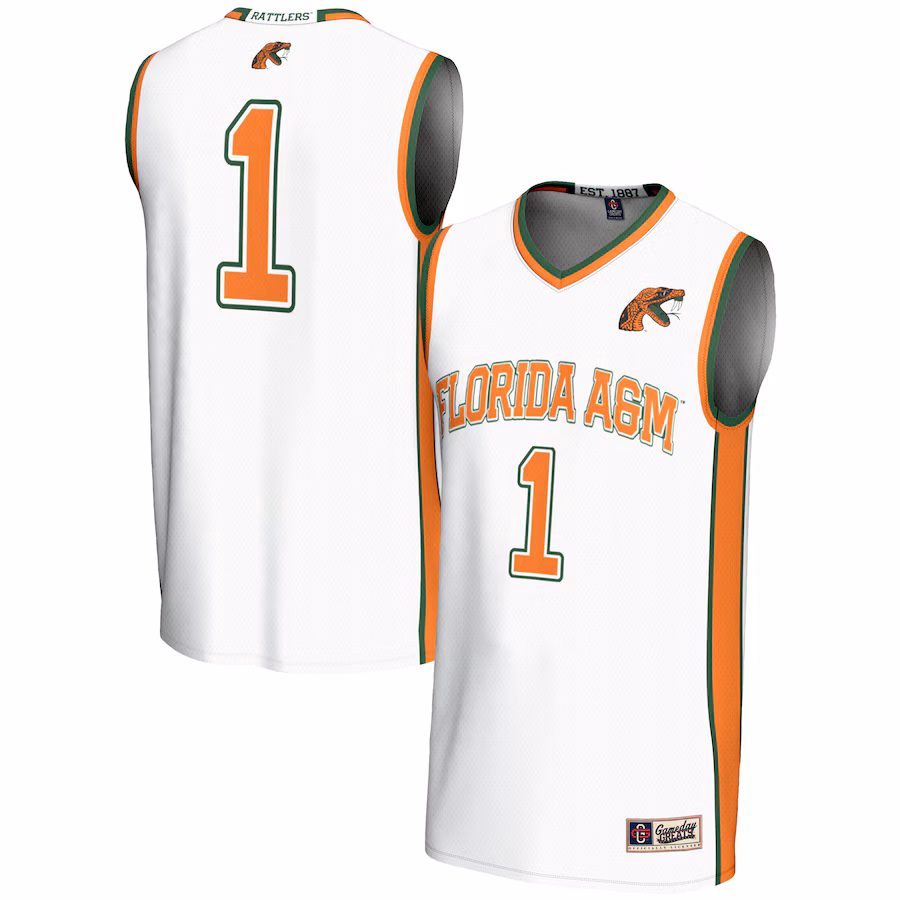 Unisex GameDay Greats #1 White Florida A&M Rattlers Lightweight Basketball Jersey