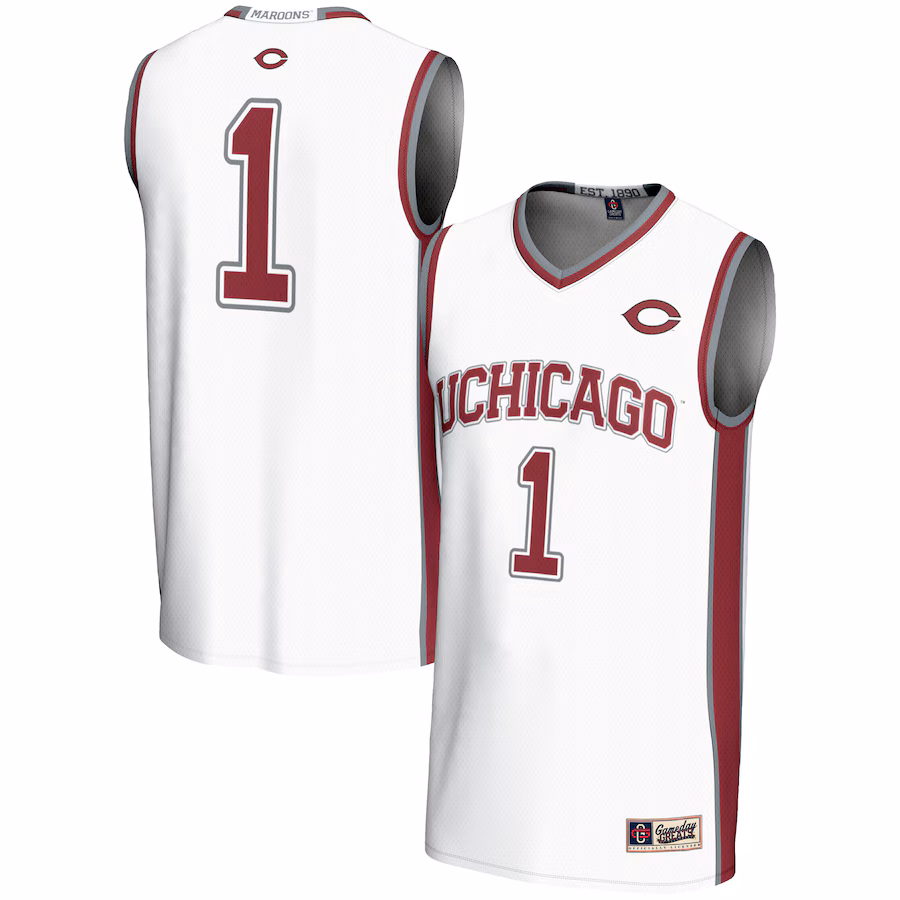 Unisex GameDay Greats #1 White UChicago Maroons Lightweight Basketball Jersey