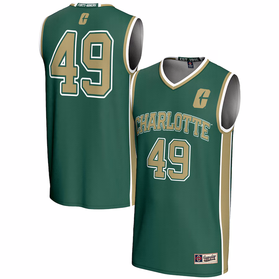 Unisex GameDay Greats #49 Green Charlotte 49ers Lightweight Basketball Jersey