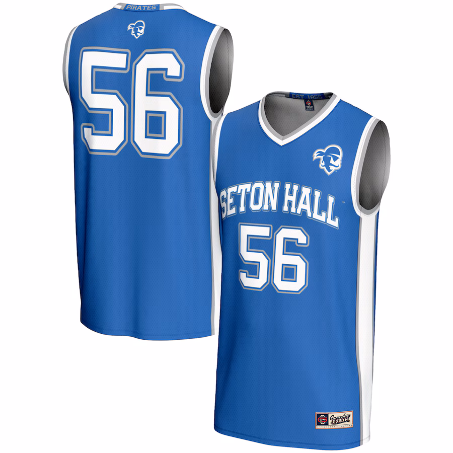 Unisex GameDay Greats #56 Blue Seton Hall Pirates Lightweight Basketball Jersey
