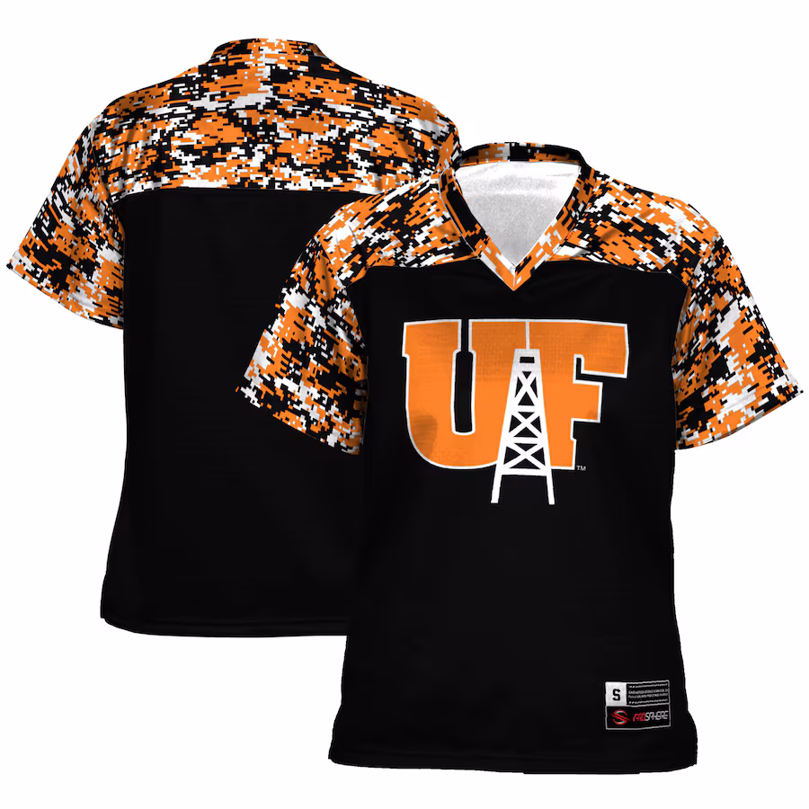 Women's GameDay Greats Black Findlay Oilers Camo Football Jersey