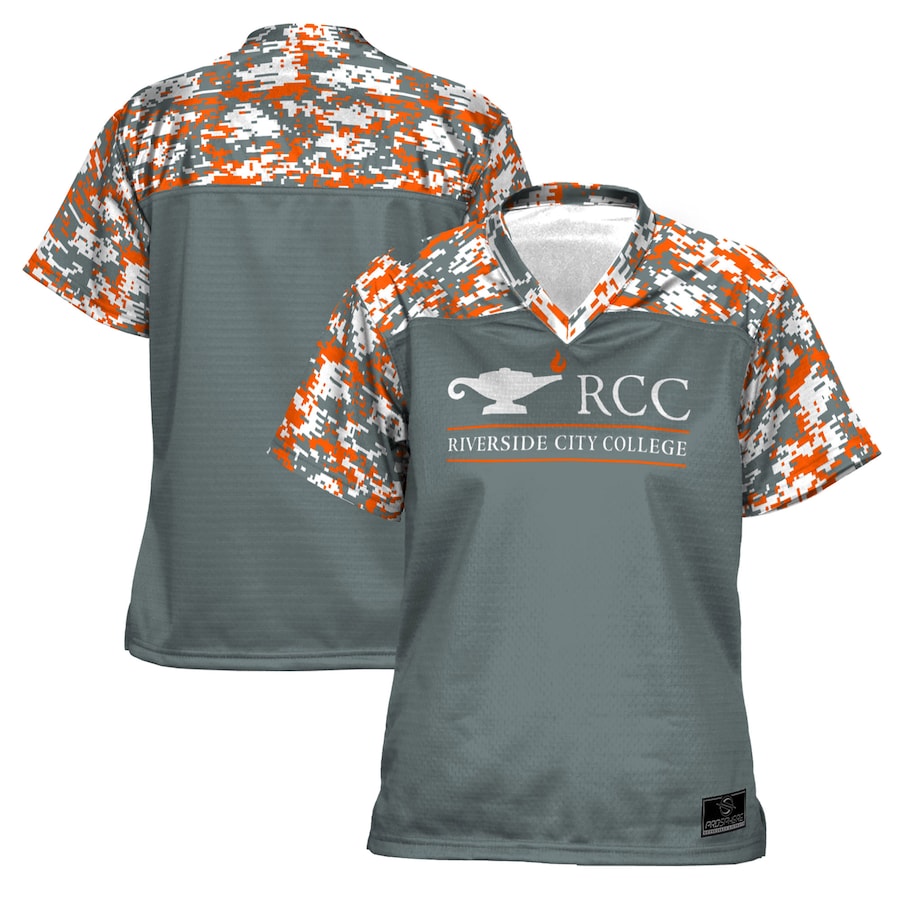 Women's ProSphere  Gray RCC Tigers Camo Football Jersey