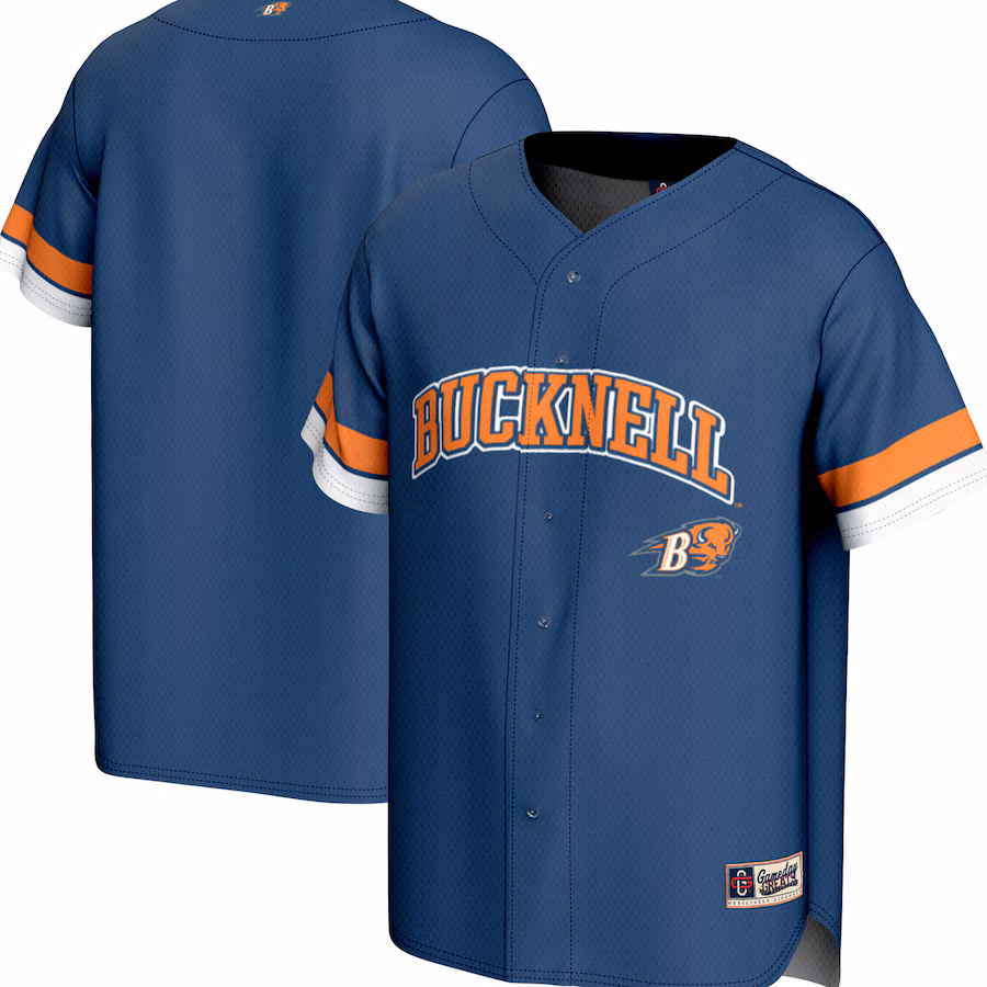 Youth  GameDay Greats Blue Bucknell Bison Spirit Baseball Jersey
