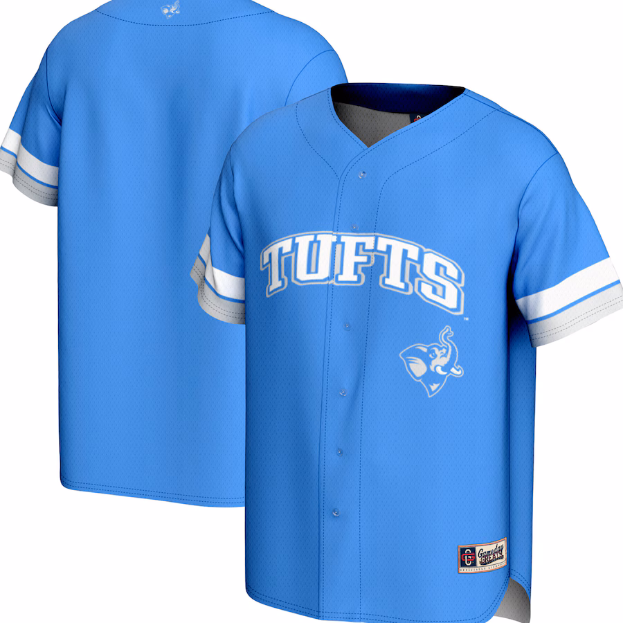 Youth  GameDay Greats Blue Tufts University Jumbos Spirit Baseball Jersey