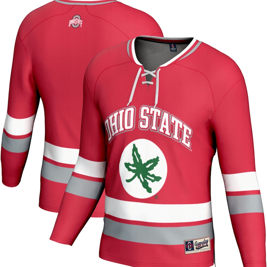 Youth  GameDay Greats Scarlet Ohio State Buckeyes Spirit Hockey Jersey