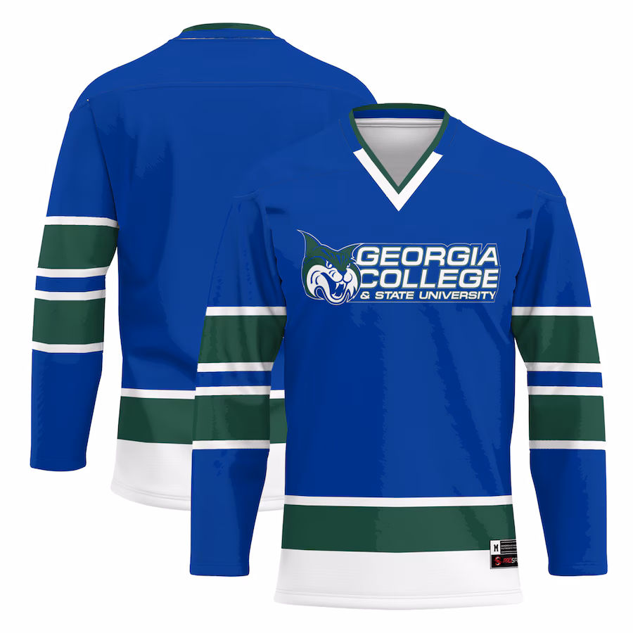 Youth GameDay Greats  Blue Georgia College Bobcats  Hockey Jersey