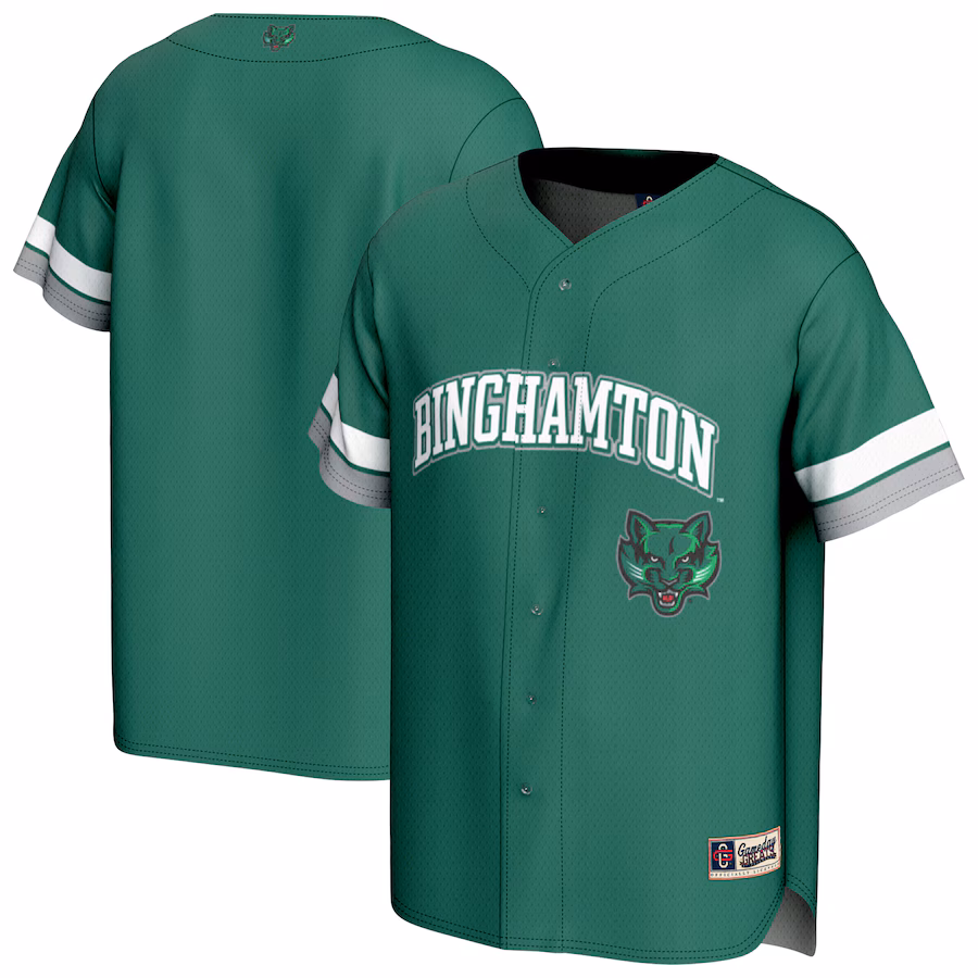Youth GameDay Greats  Green Binghamton Bearcats Spirit Baseball Jersey