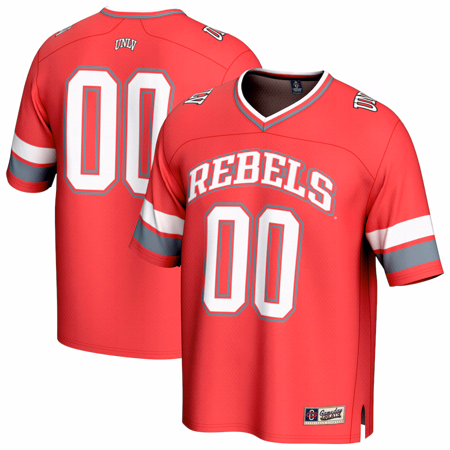Youth GameDay Greats #00 Scarlet UNLV Rebels Lightweight Collegiate Football Fashion Jersey