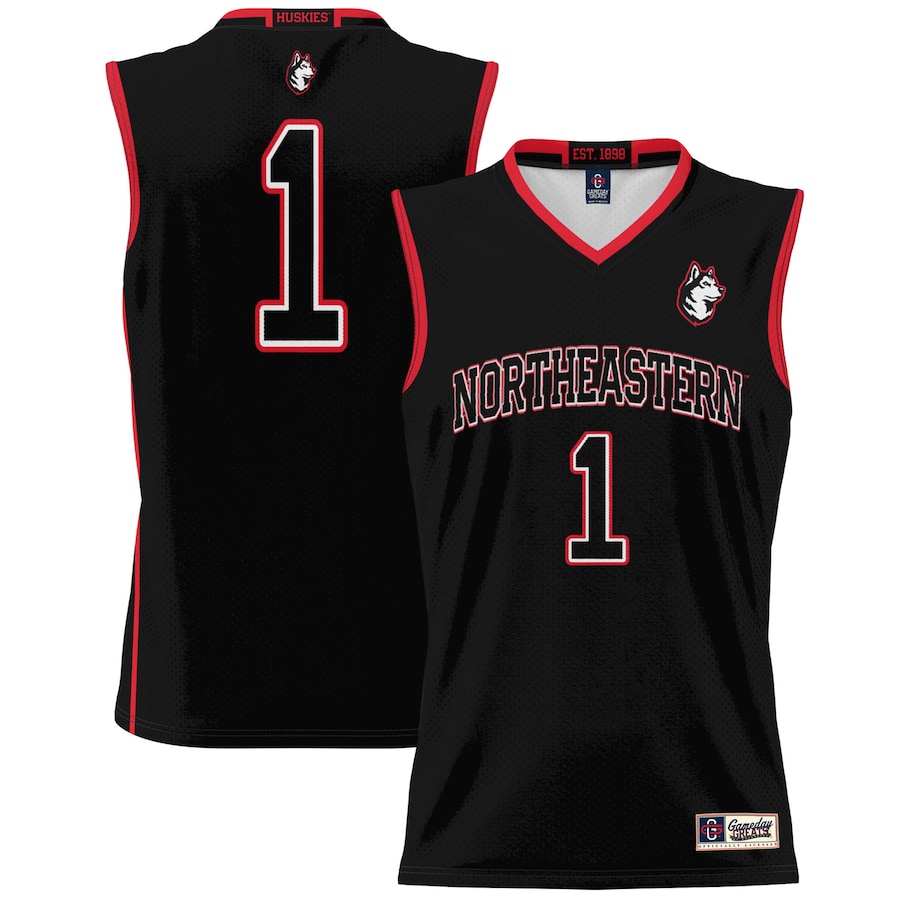 Youth GameDay Greats #1 Black Northeastern Huskies Lightweight Basketball Fashion Jersey