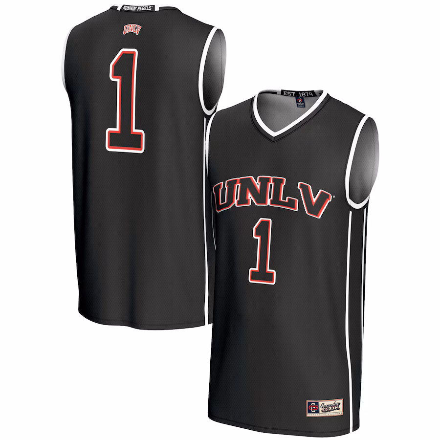 Youth GameDay Greats #1 Black UNLV Rebels Lightweight Basketball Jersey