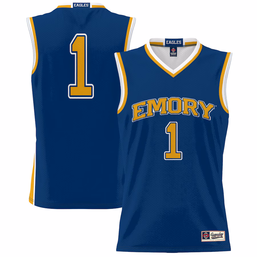 Youth GameDay Greats #1 Blue Emory Eagles Lightweight Basketball Jersey
