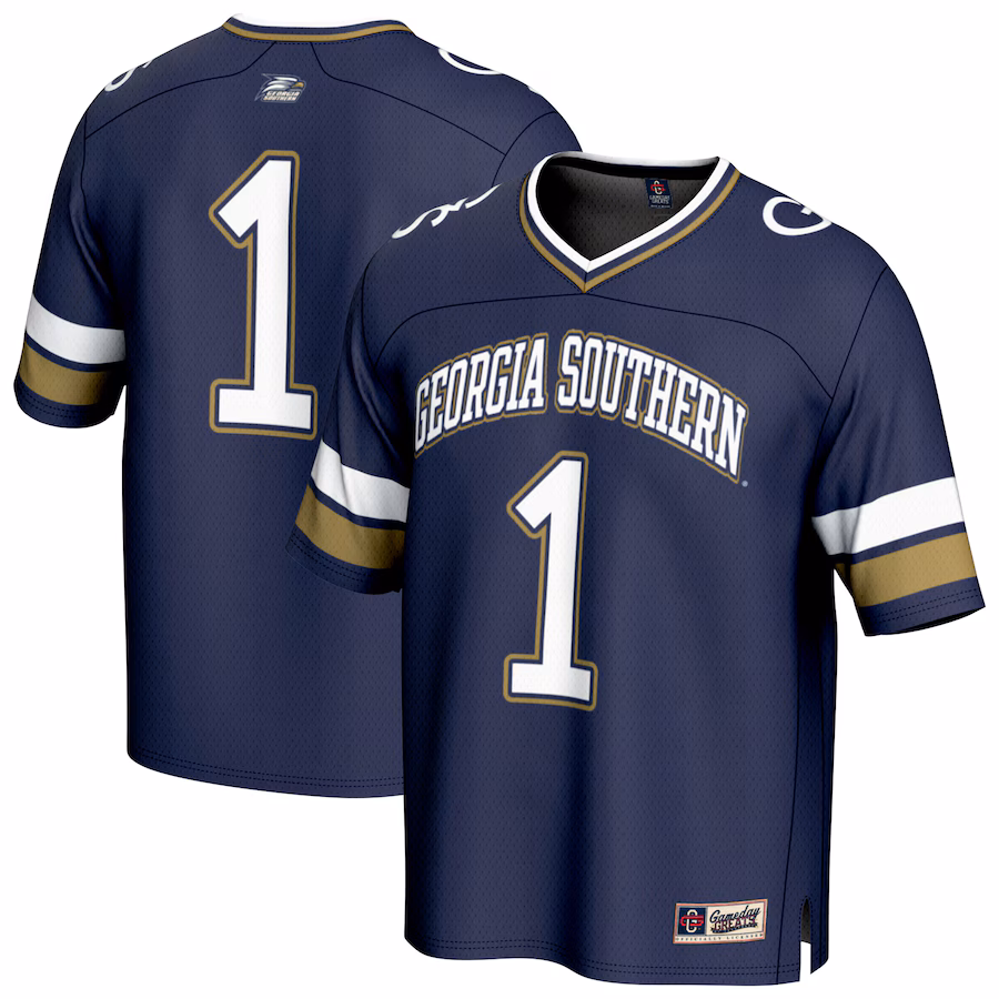 Youth GameDay Greats #1 Blue Georgia Southern Eagles Lightweight Collegiate Football Fashion Jersey