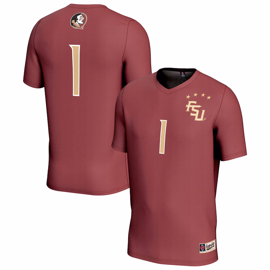 Youth GameDay Greats #1 Garnet Florida State Seminoles Lightweight Collegiate Soccer Fashion Jersey