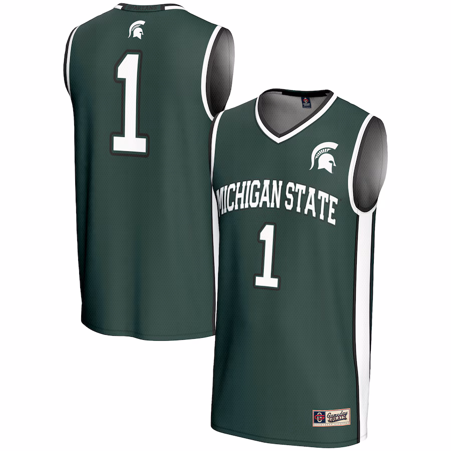 Youth GameDay Greats #1 Green Michigan State Spartans Lightweight Basketball Jersey