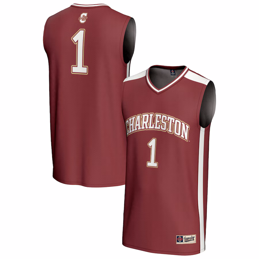 Youth GameDay Greats #1 Maroon Charleston Cougars Lightweight Collegiate Basketball Fashion Jersey