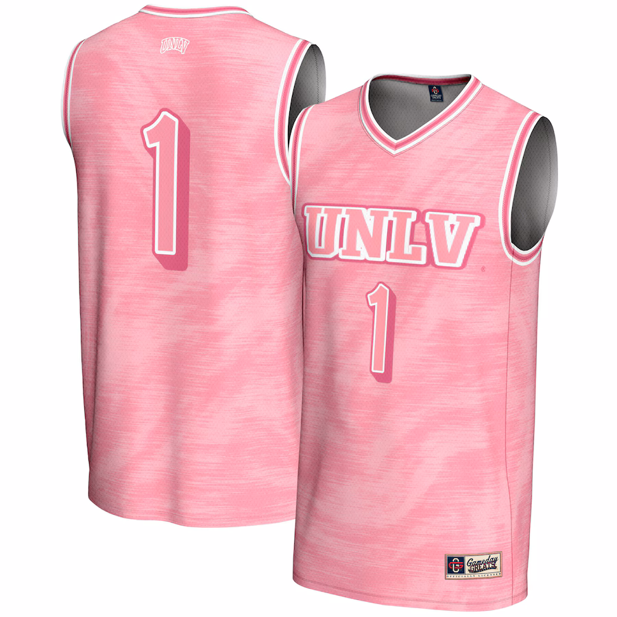 Youth GameDay Greats #1 Pink UNLV Rebels Lightweight Basketball Fashion Jersey