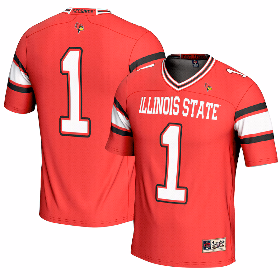 Youth GameDay Greats #1 Red Illinois State Redbirds Endzone Football Jersey