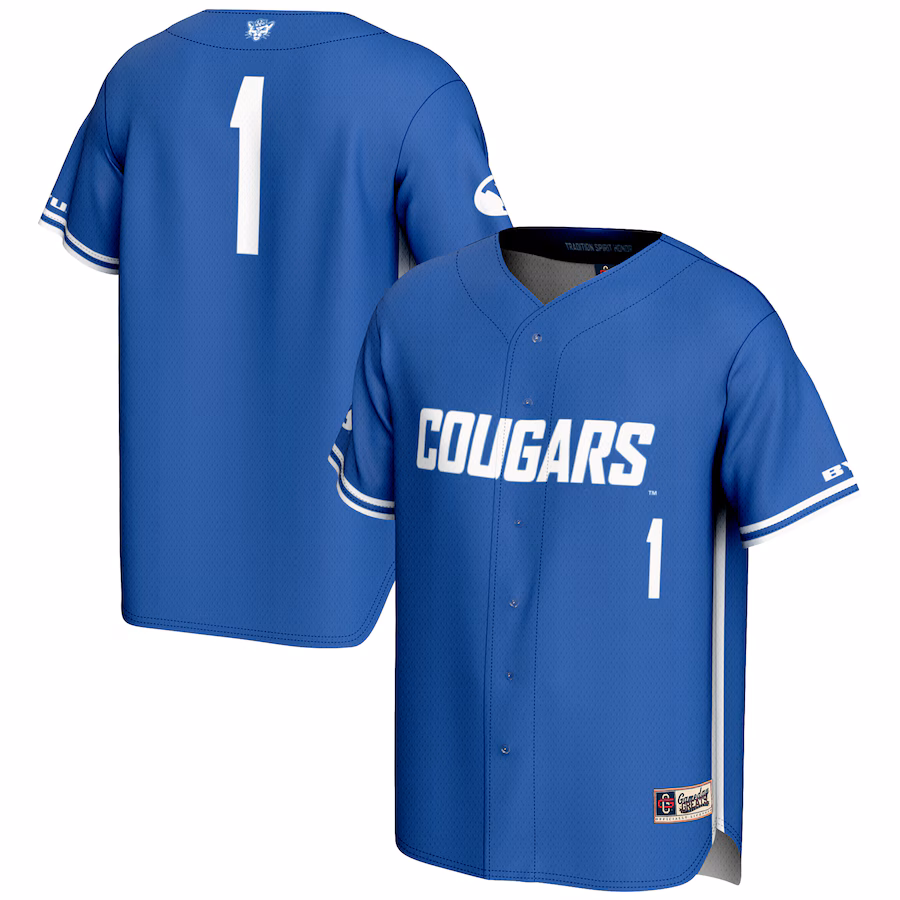 Youth GameDay Greats #1 Royal BYU Cougars Lightweight Baseball Jersey