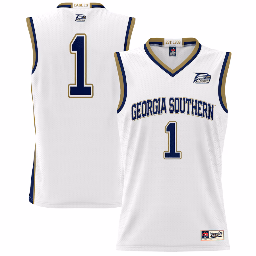 Youth GameDay Greats #1 White Georgia Southern Eagles Lightweight Basketball Jersey