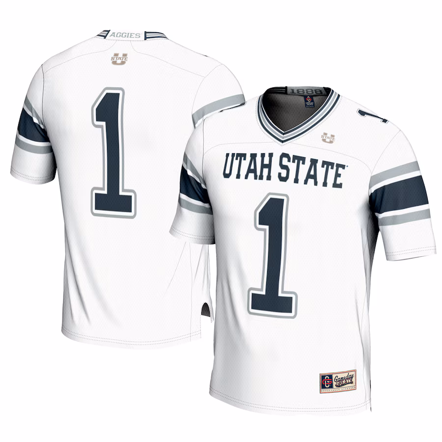 Youth GameDay Greats #1 White Utah State Aggies Football Jersey