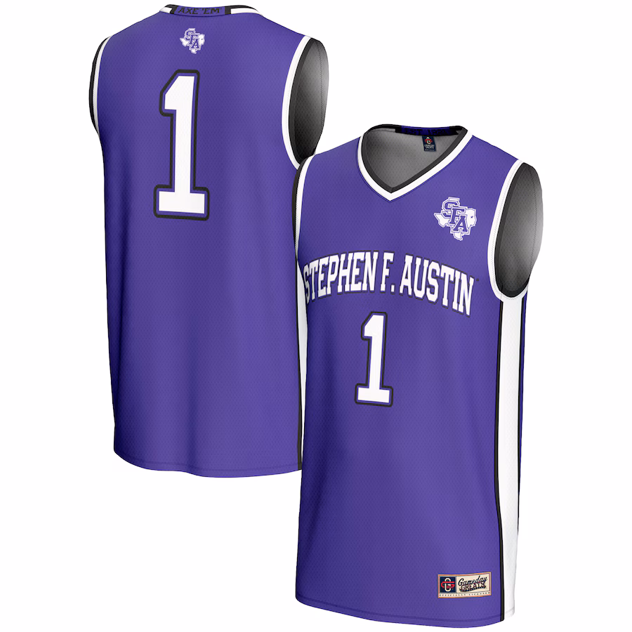 Youth GameDay Greats Purple #1 Stephen F Austin Lumberjacks Lightweight Basketball Jersey
