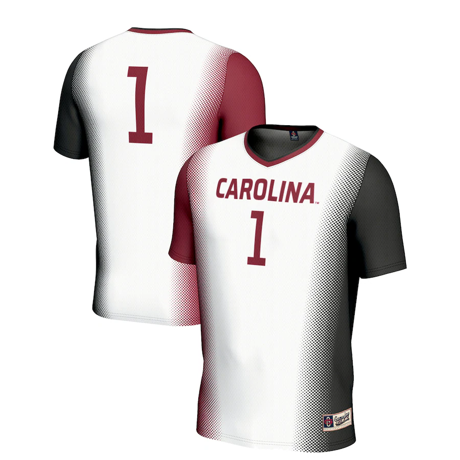 Youth GameDay Greats White #1 South Carolina Gamecocks  Lightweight Women's Soccer Jersey