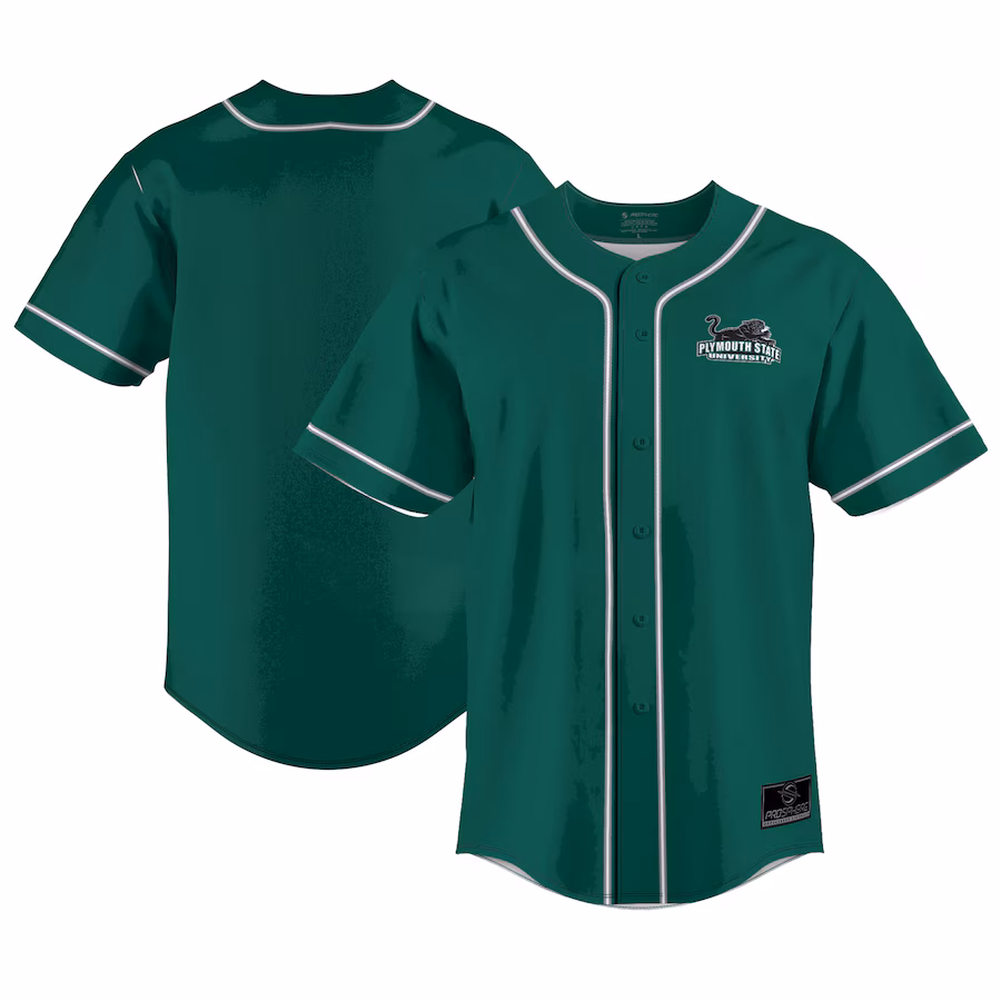 Youth ProSphere  Green Plymouth State Panthers  Baseball Jersey