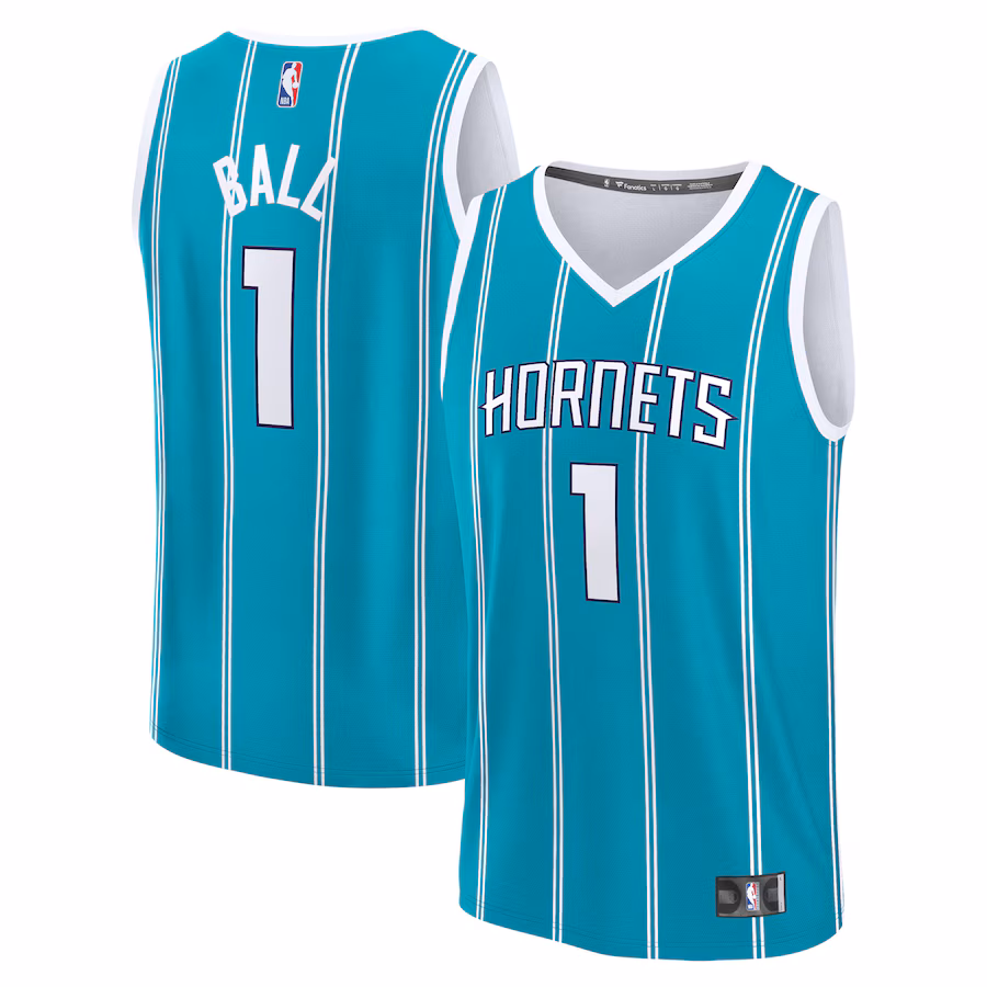 Youth Charlotte Hornets LaMelo Ball Fanatics Teal Fast Break Replica Player Jersey - Icon Edition