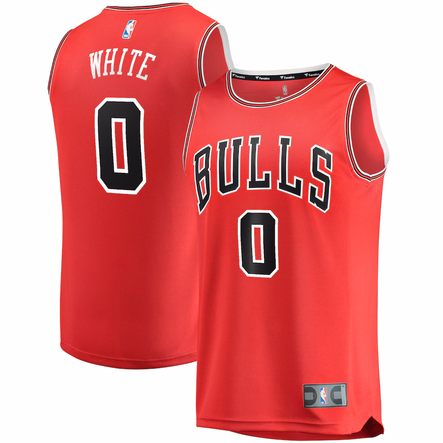 Youth Chicago Bulls Coby White Fanatics Red Fast Break Replica Player Jersey - Icon Edition