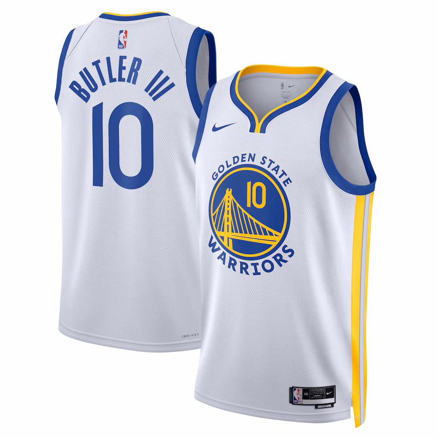 Unisex Golden State Warriors Jimmy Butler Nike White Swingman Jersey - Association Edition