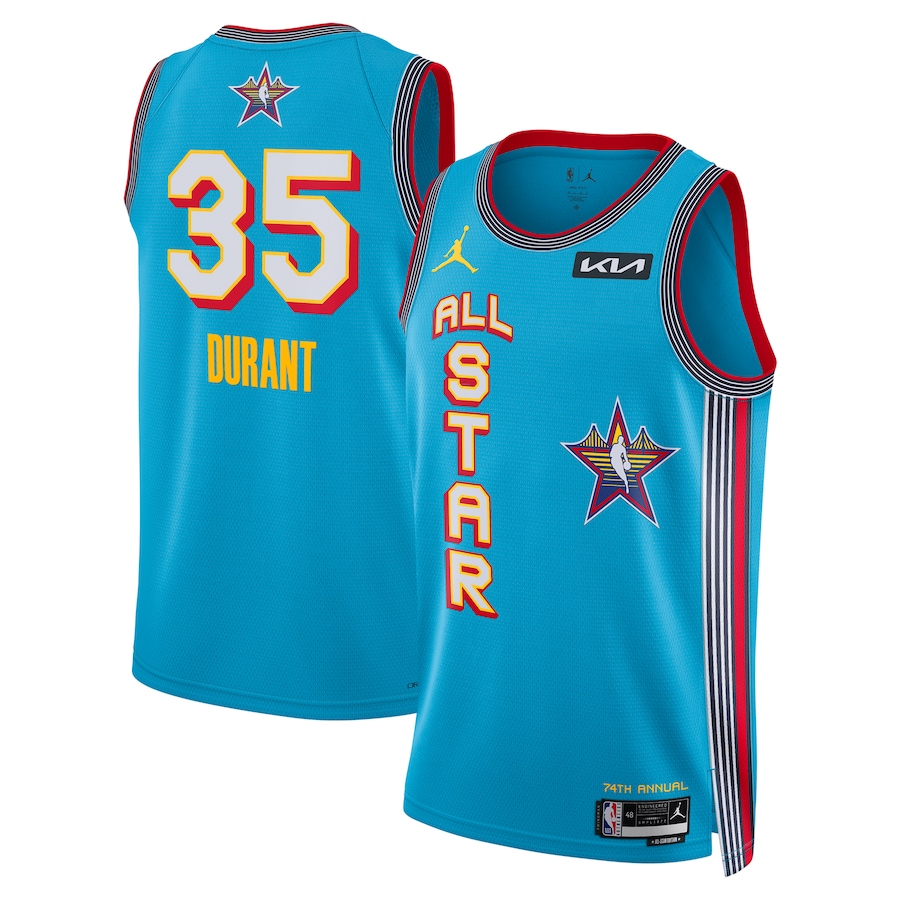 Unisex Kevin Durant Jordan Brand Light Blue 2025 NBA All-Star Game Swingman Player Jersey