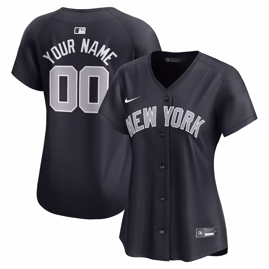 Women's New York Yankees  Nike Navy  Alternate Limited Custom Jersey